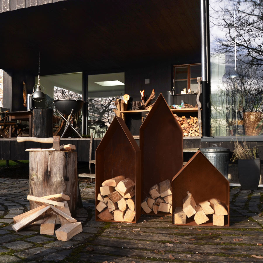 Holzstapler Haus